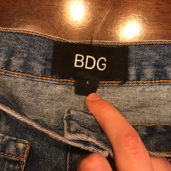 BDG Denim Button-Front Skirt Mini A-Line - Picture 6 of 7